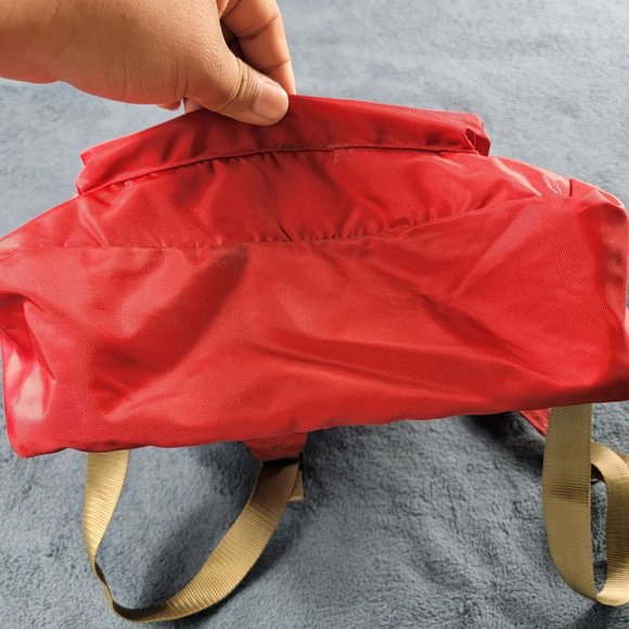 LL Bean Deluxe Book Pack 32L Nylon Backpack Red School Casual Outdoors - Picture 8 of 10